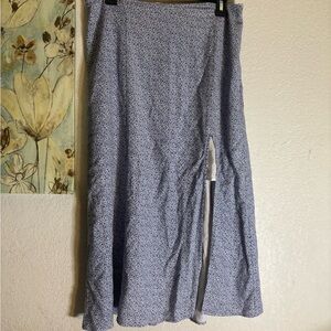 Abercrombie & Fitch Light Blue Floral Maxi Skirt